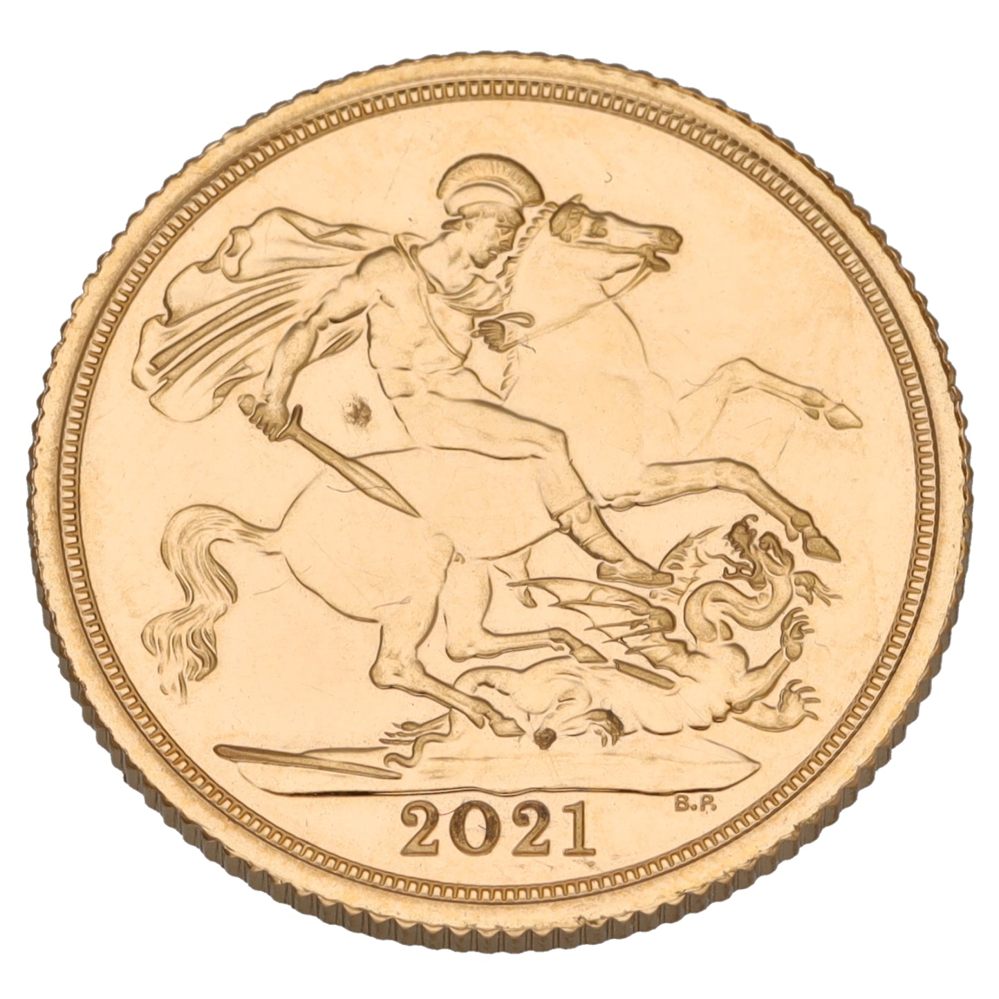 22ct Gold Queen Elizabeth II Full Sovereign Coin 2021
