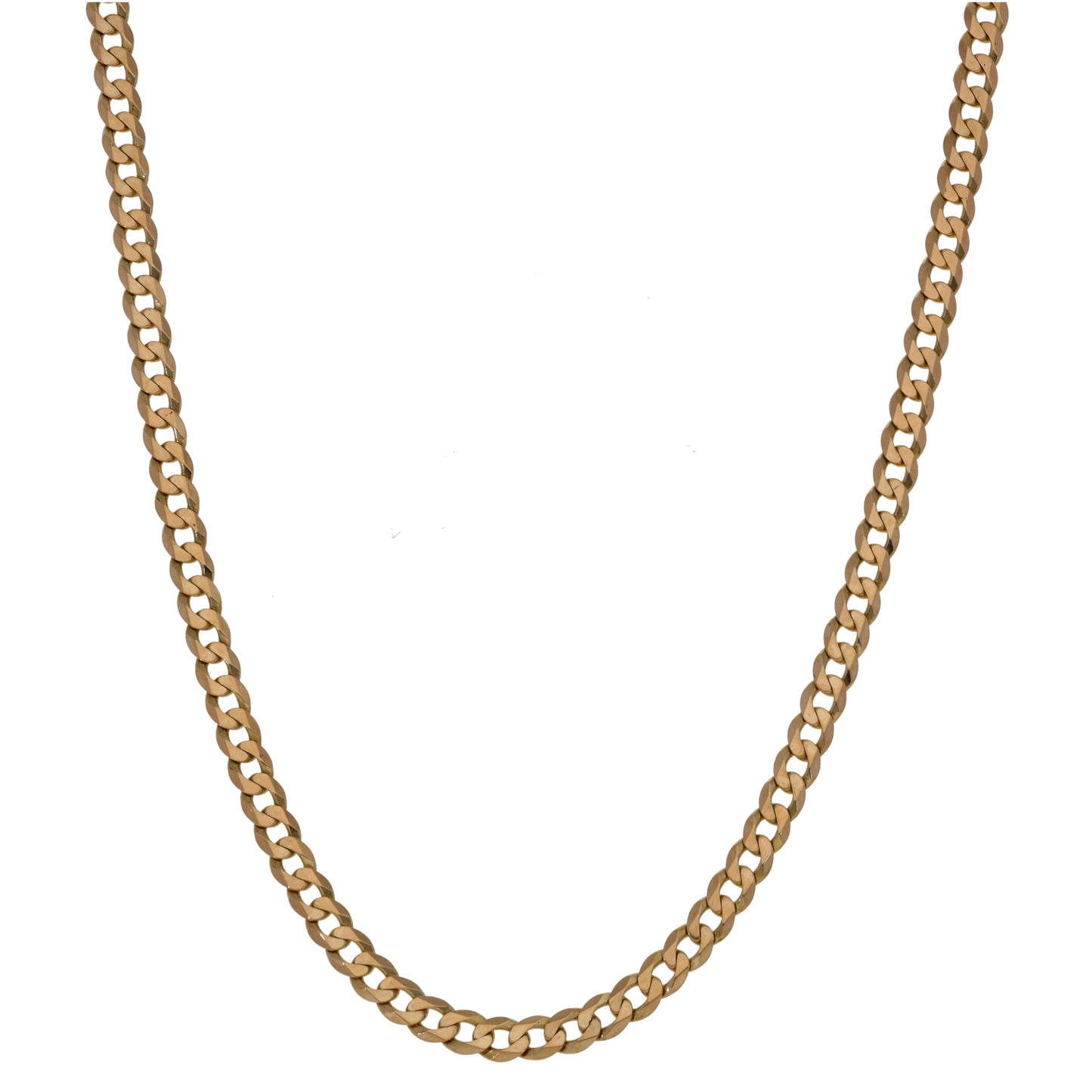 9ct Gold Curb Chain 18"
