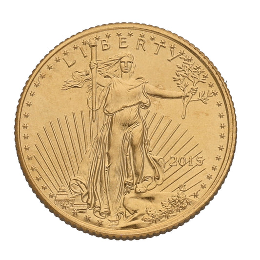 22ct Gold USA Eagle 1/10 OZ Coin 2015