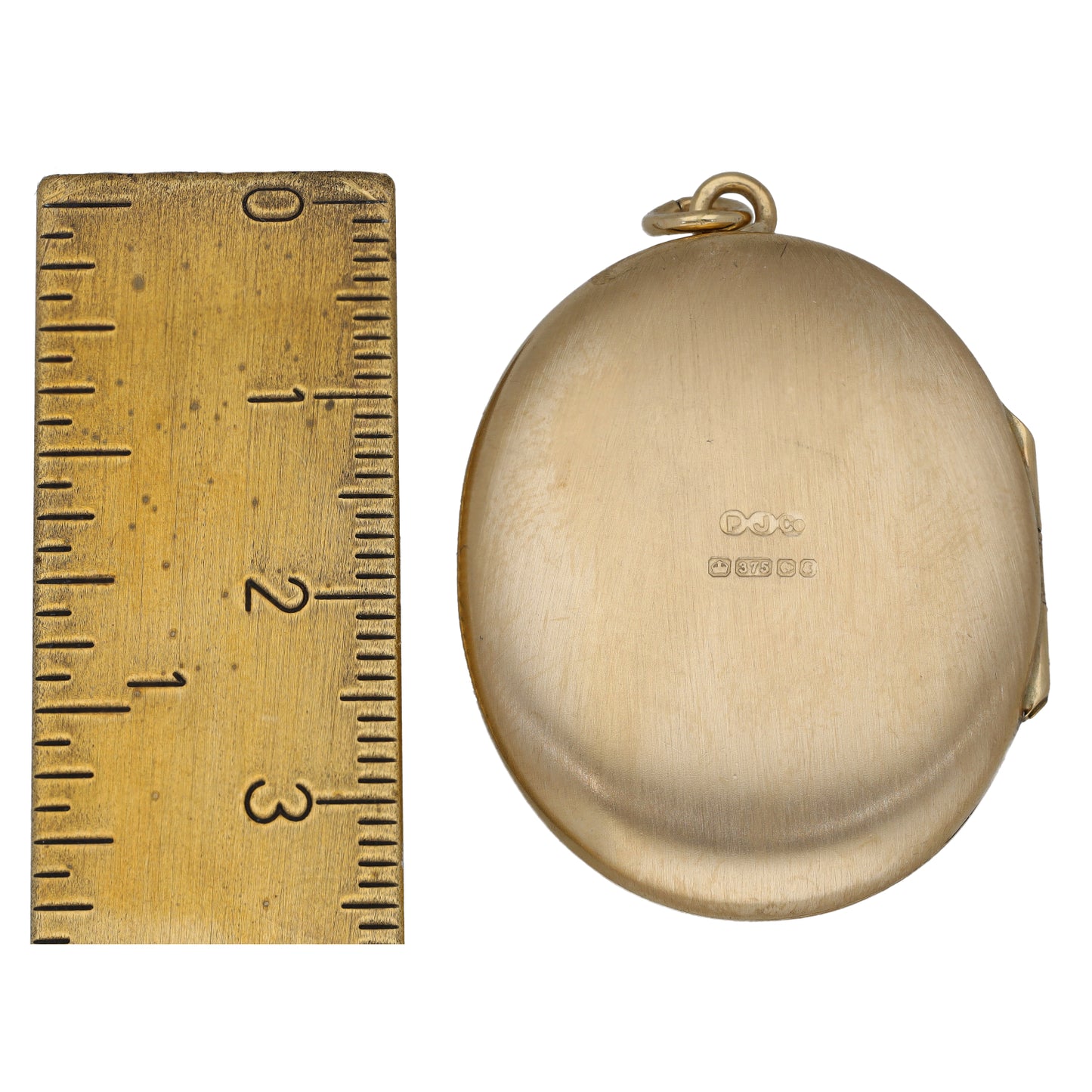9ct Gold Patterned Locket Pendant