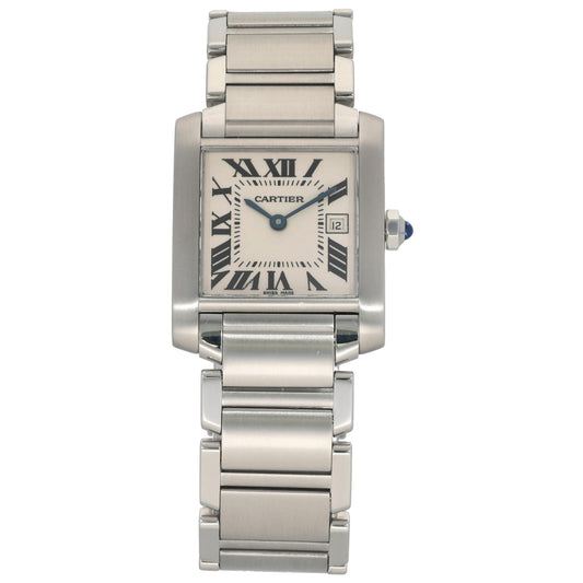 Cartier Tank Francaise 2465 25mm Stainless Steel Watch