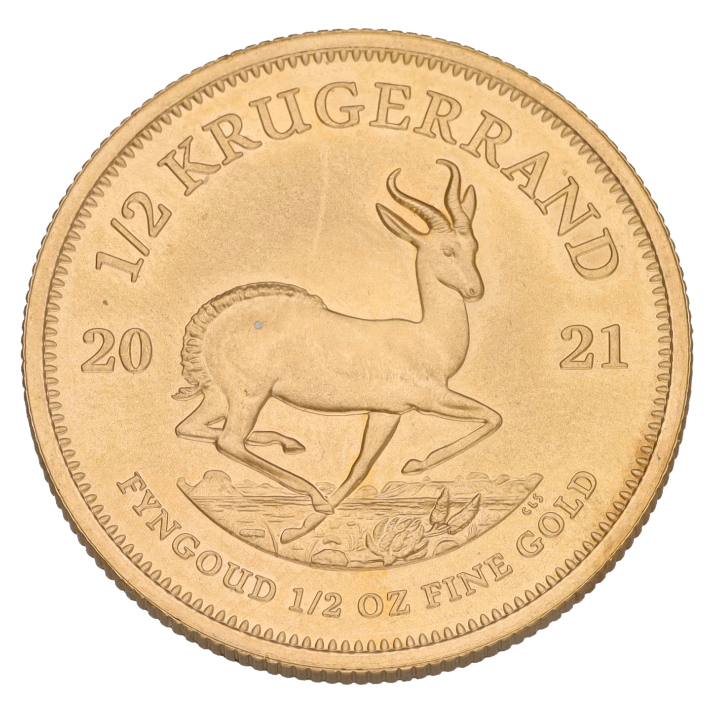 22ct Gold 1/2 OZ Krugerrand Coin 2021