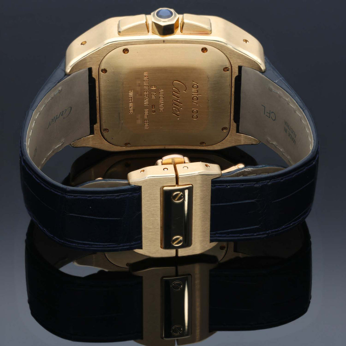 Cartier Santos 100 W20096Y1 41.5mm Gold Watch