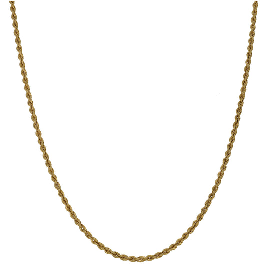18ct Gold Rope Chain 16"