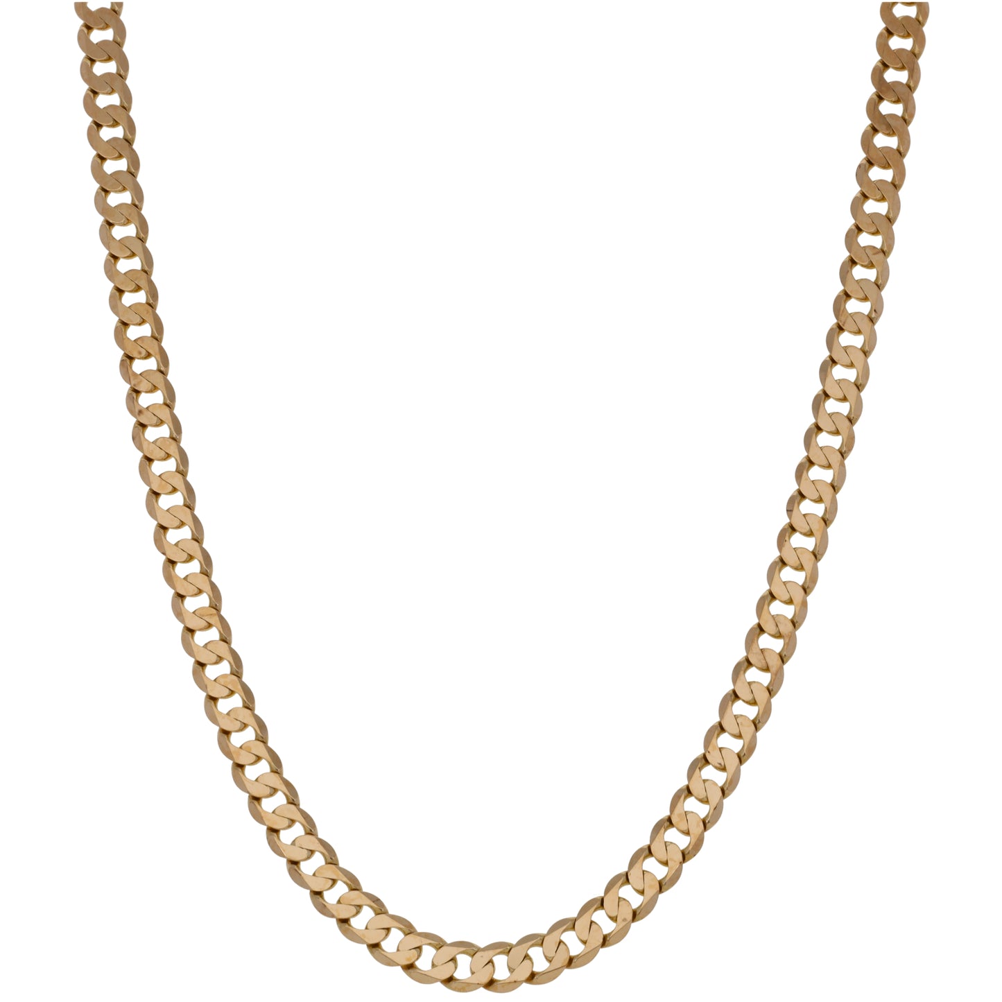 9ct Gold Curb Chain 18"