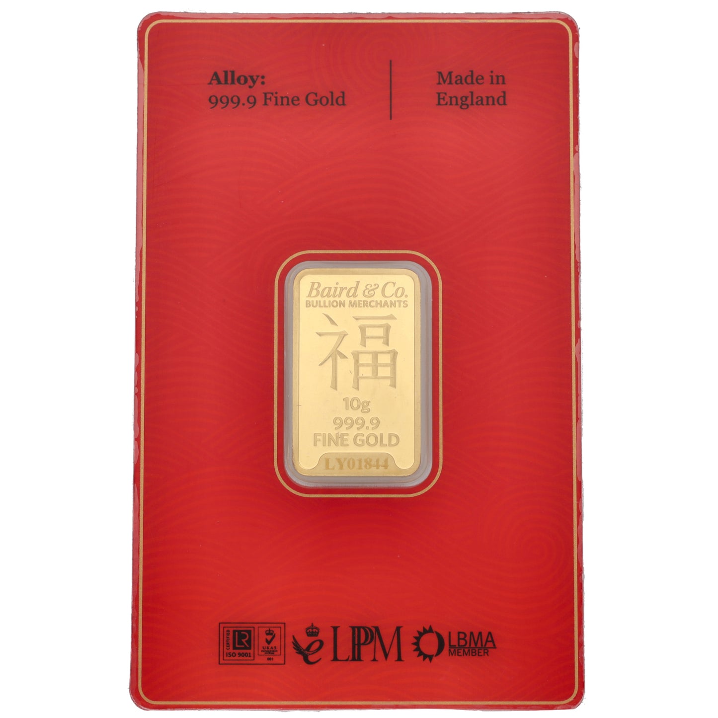 New 24ct 10g Year Of The Horse Gold Bar