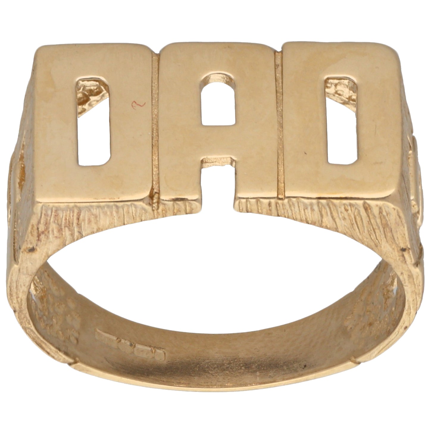 9ct Gold Dad Ring Size W