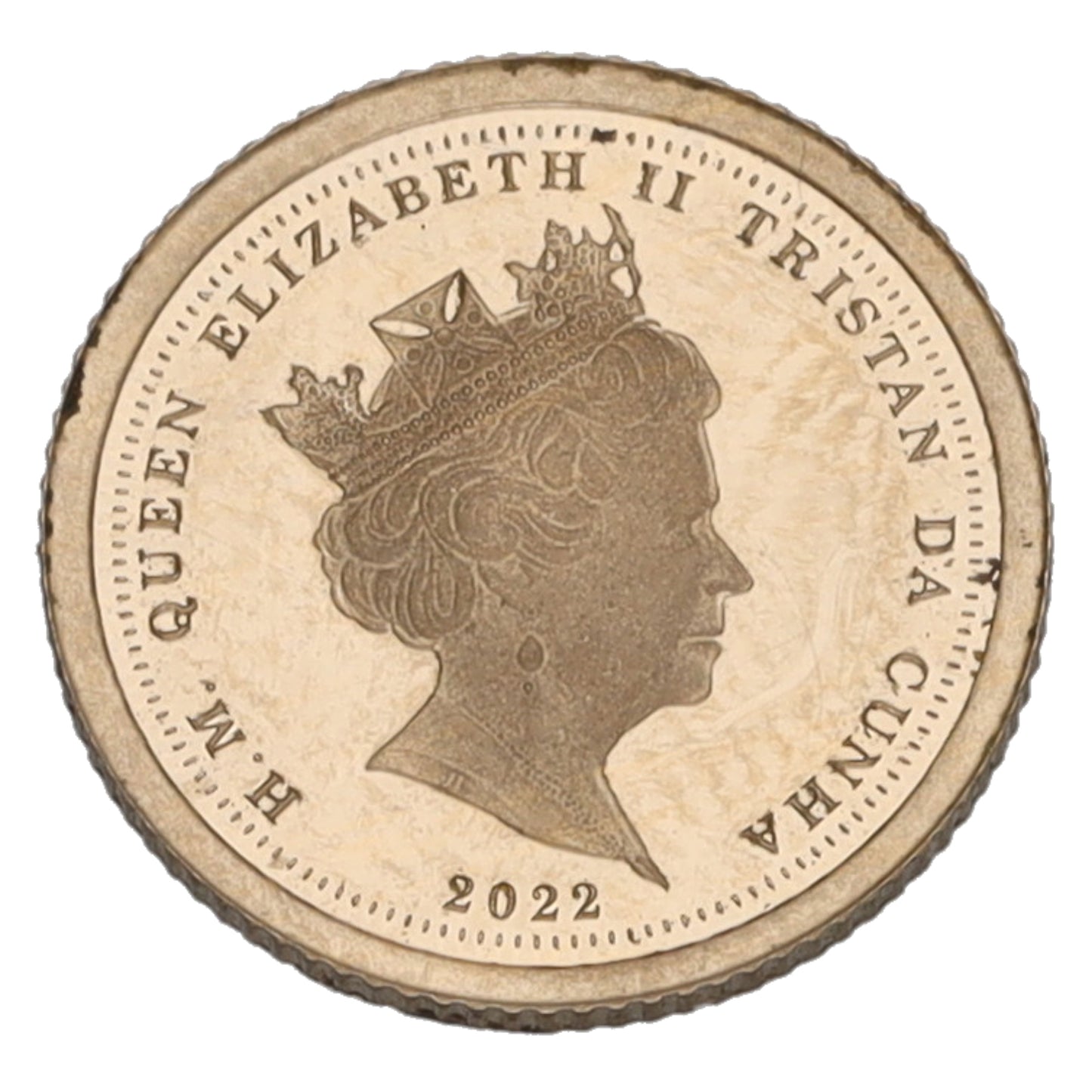 22ct Gold Queen Elizabeth II Eighth Sovereign Coin 2022