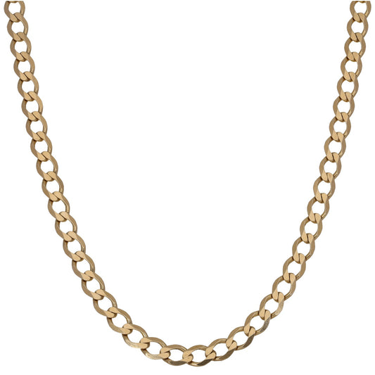 9ct Gold Curb Chain 30"