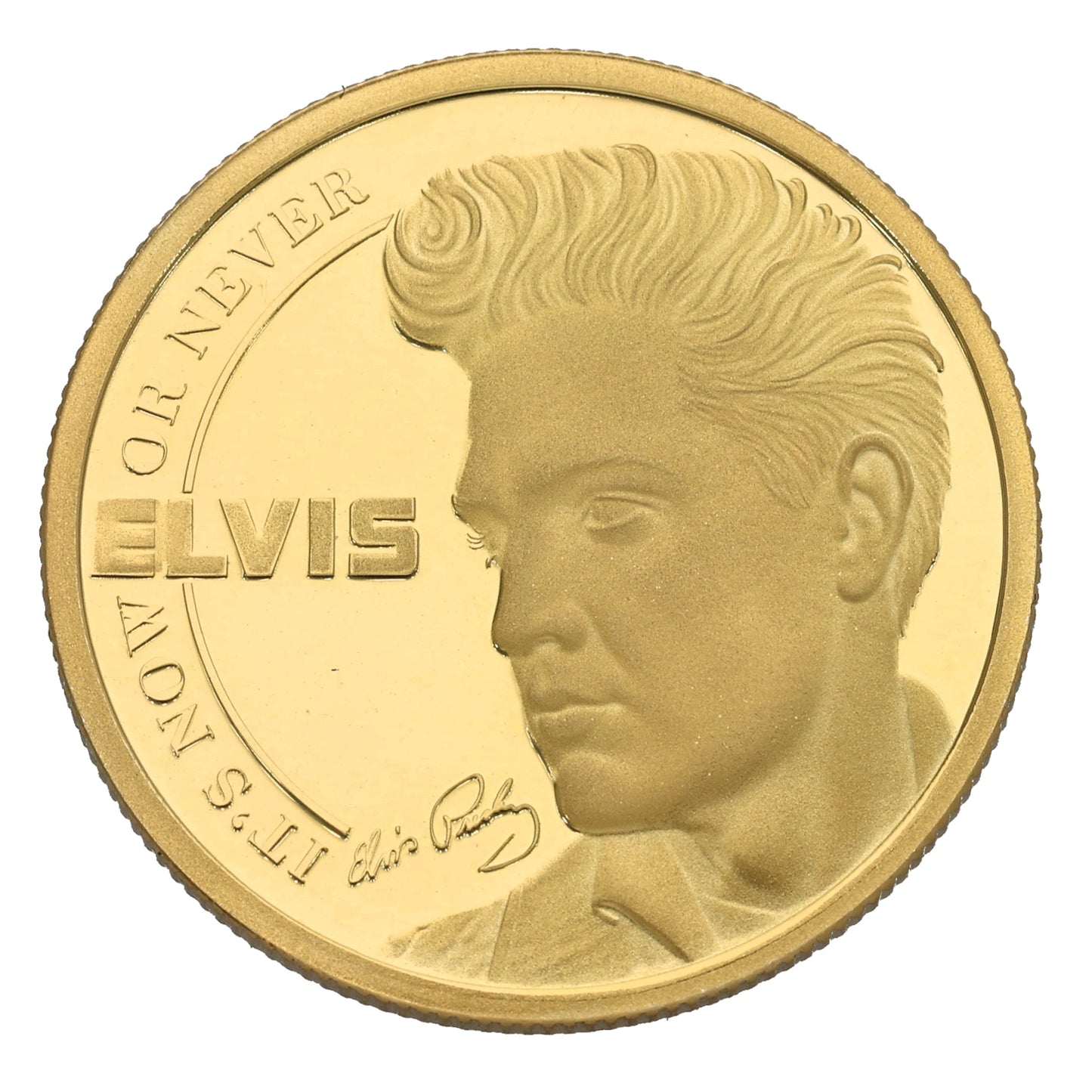 9ct Gold Elvis It's Now Or Never Two Crowns Coin 2021