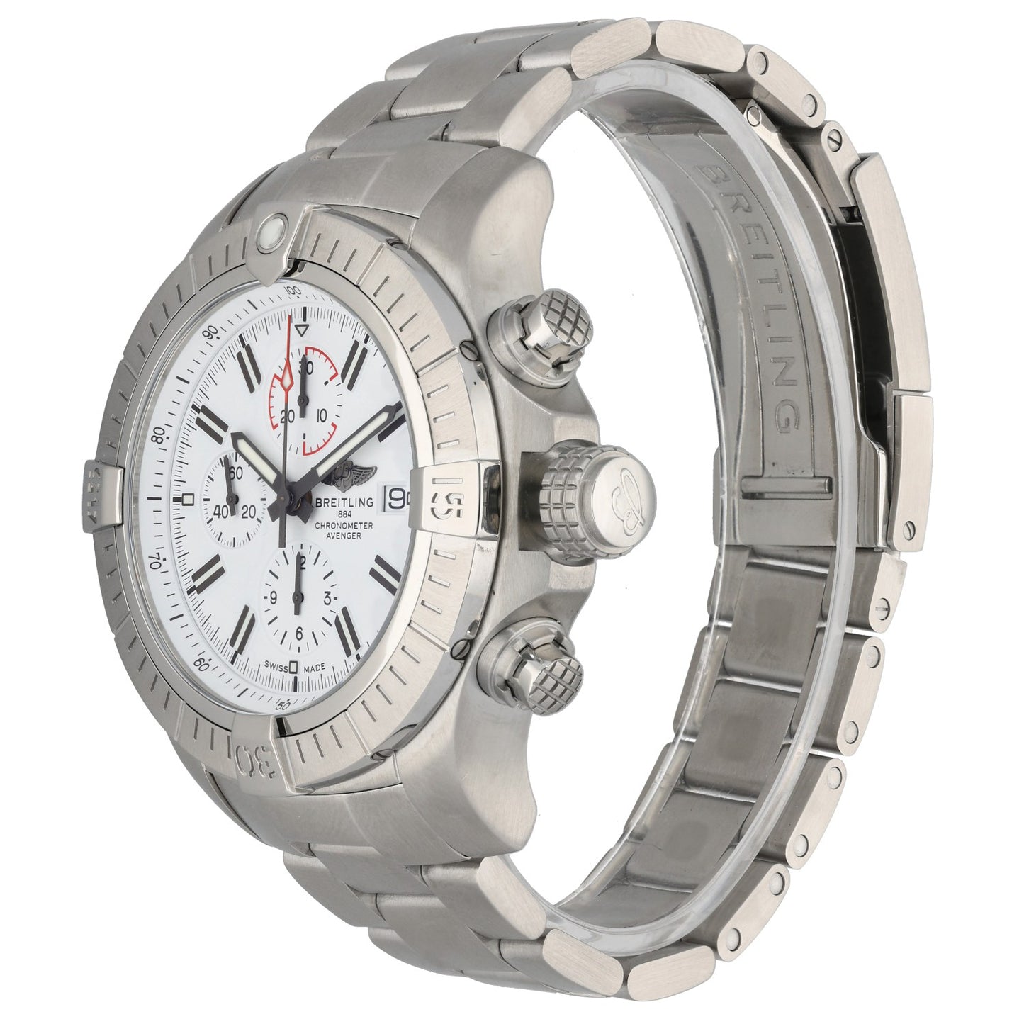 Breitling Super Avenger A13375 48mm Stainless Steel Watch