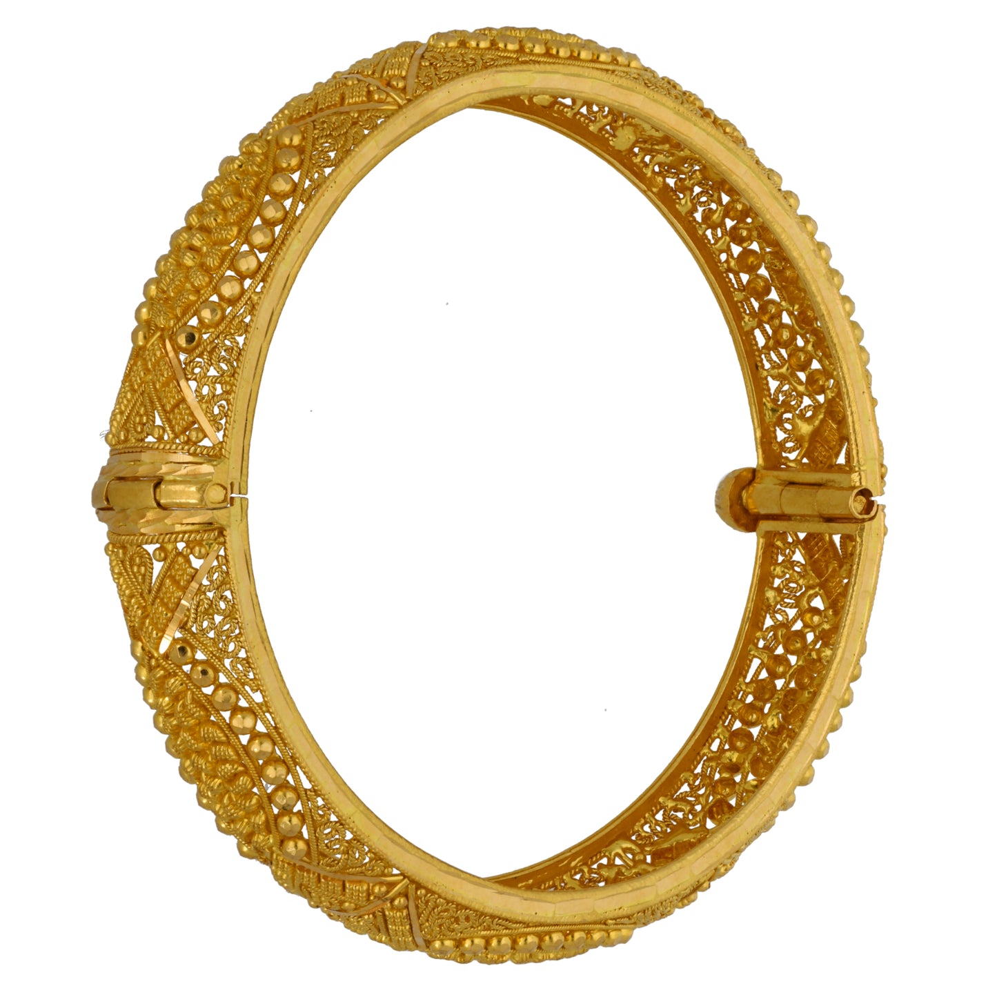 22ct Gold Hinged/Clasp Bangle