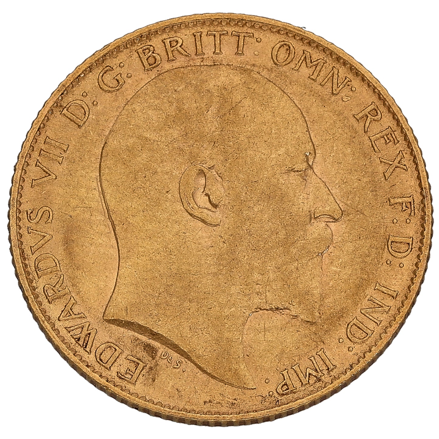 22ct Gold King Edward VII Half Sovereign Coin 1908