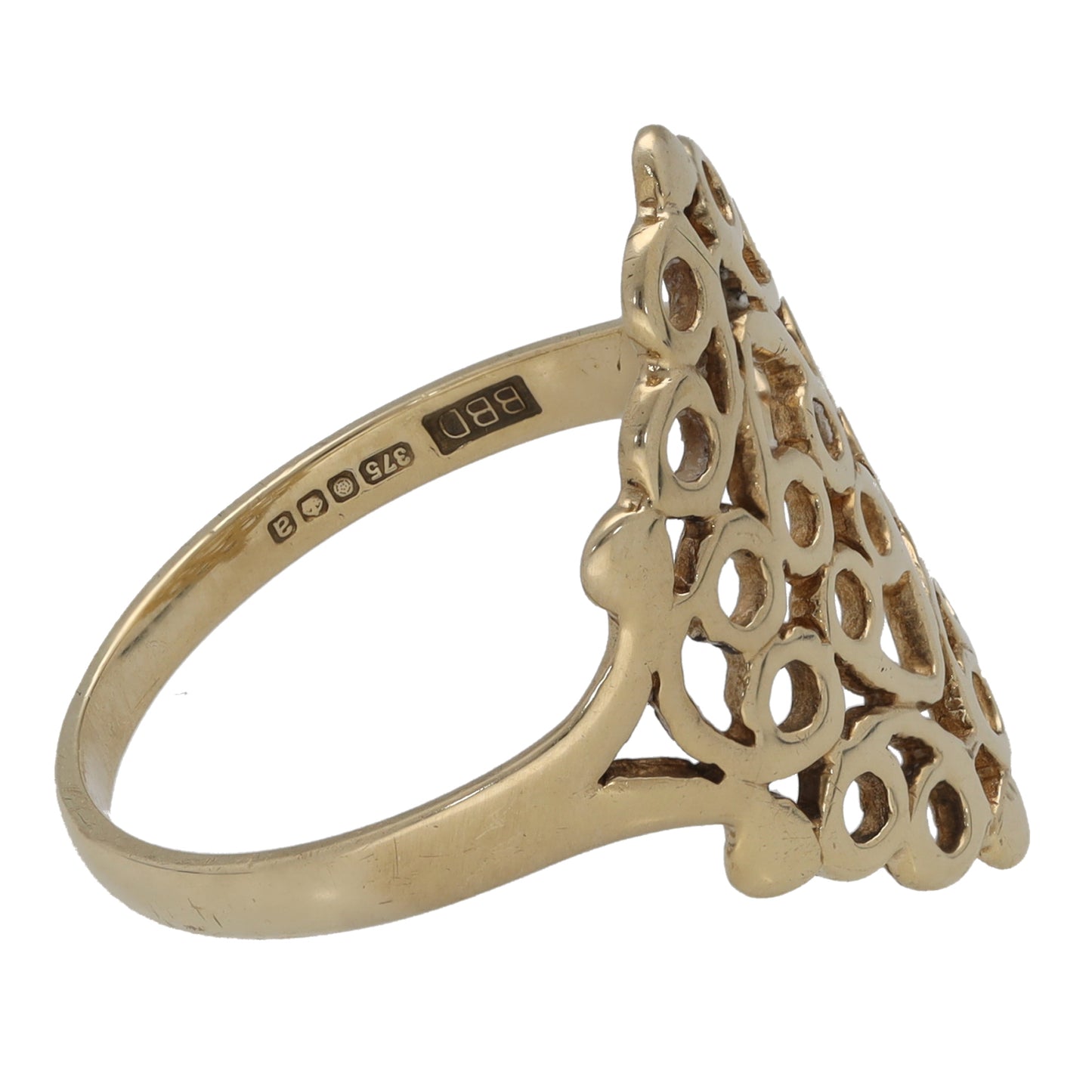 9ct Gold Alternative Ring Size P