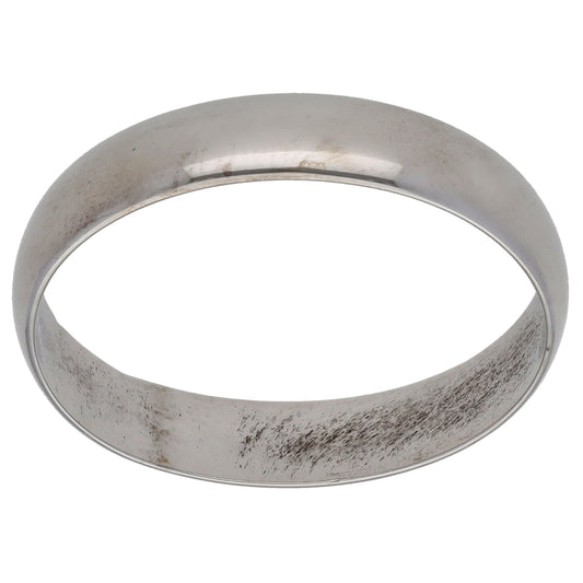 9ct White Gold Plain Wedding Ring Size Z+2