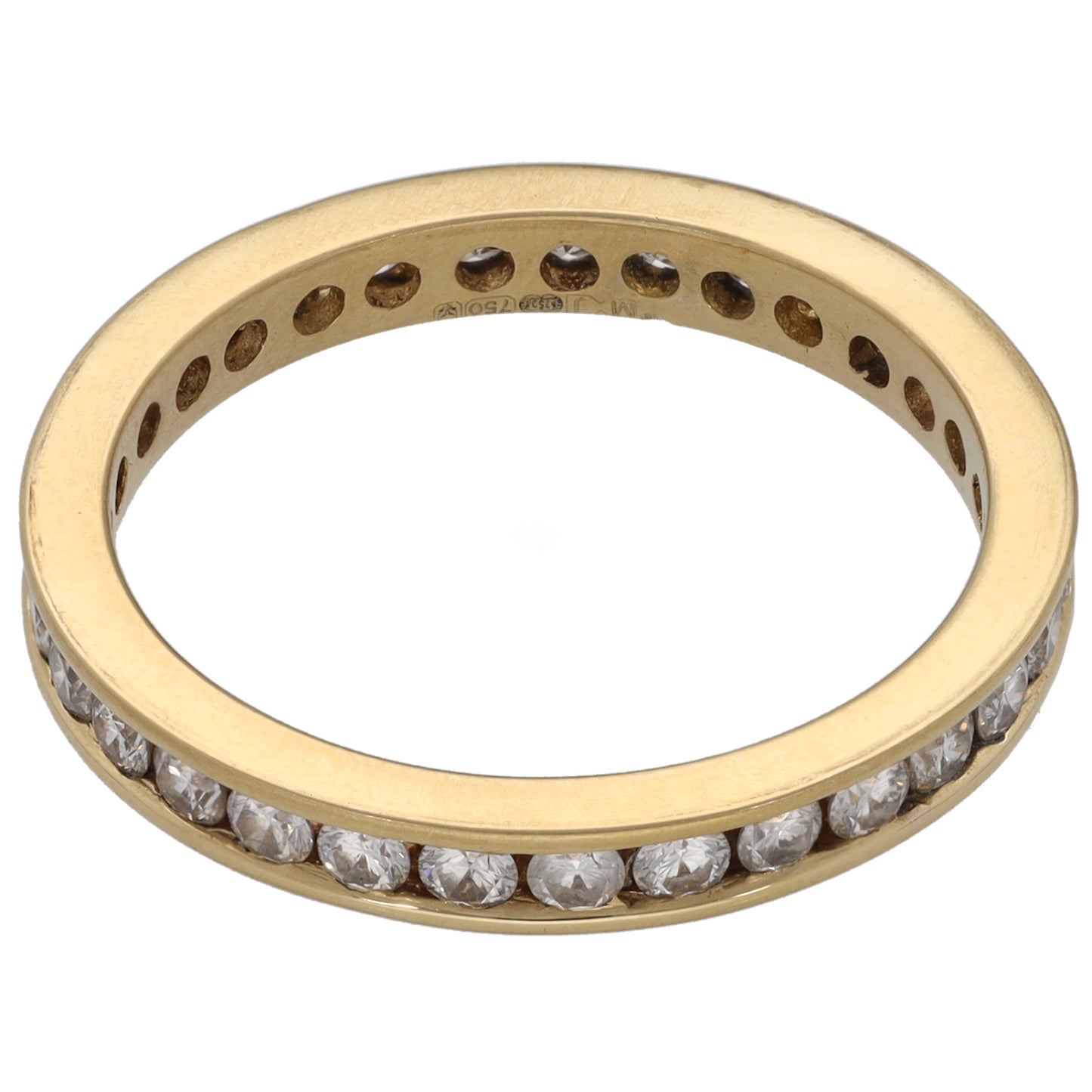 18ct Gold 0.99ct Diamond Eternity Ring Size P