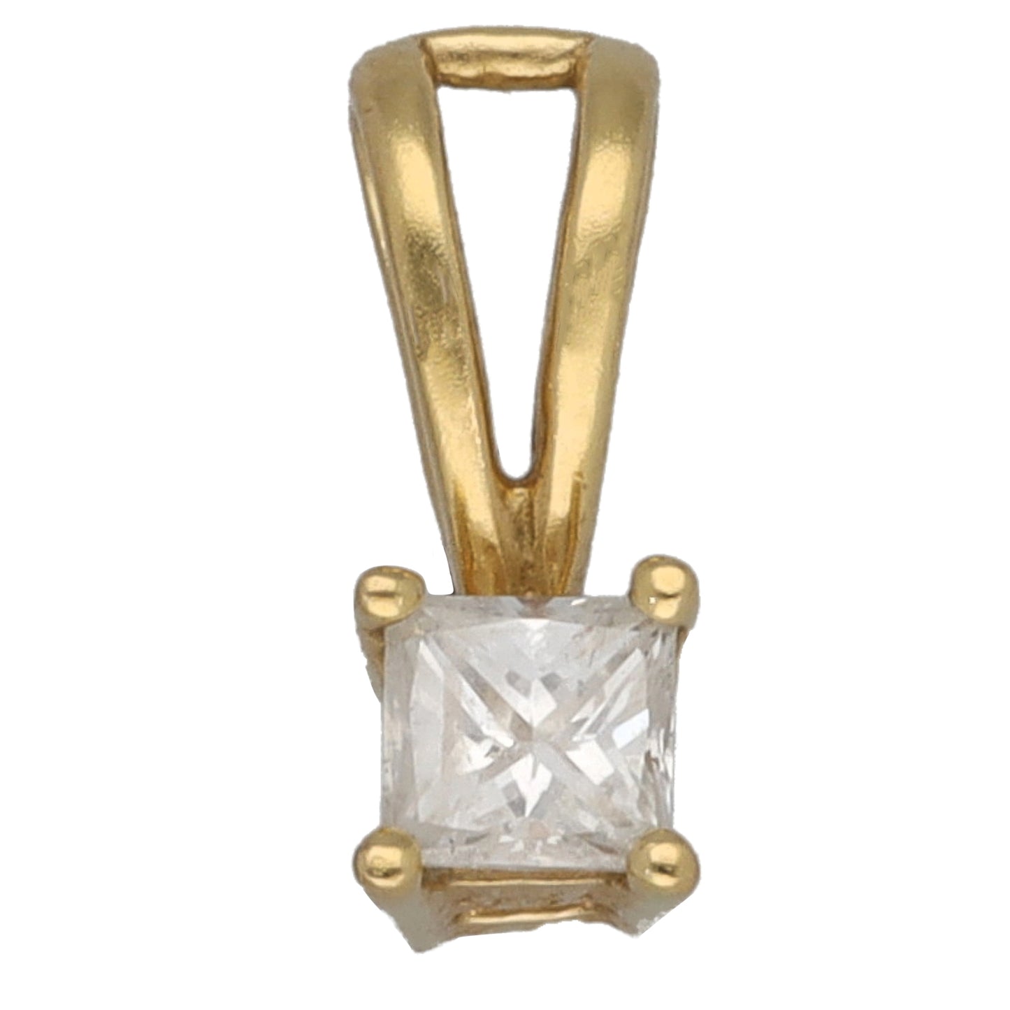 18ct Gold 0.30ct Diamond Solitaire Pendant