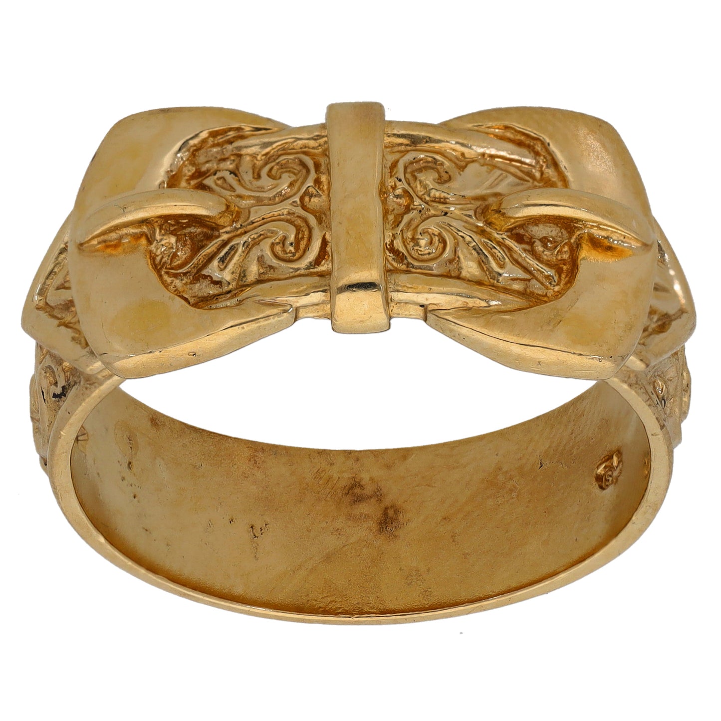 9ct Gold Buckle Ring Size Y