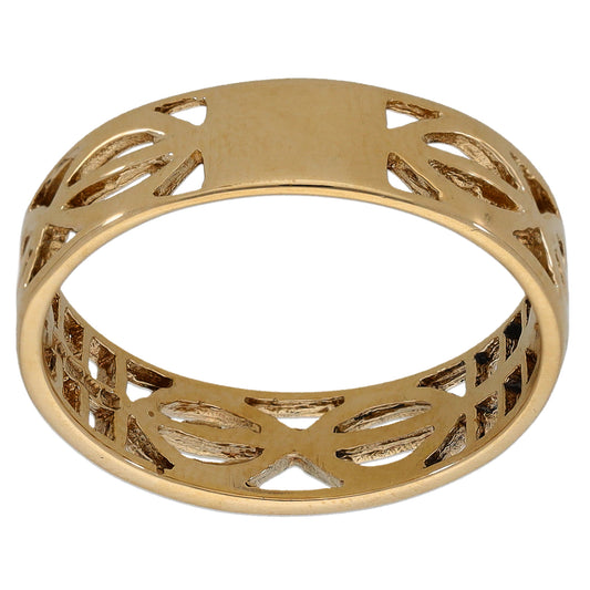 9ct Gold Alternative Ring Size P