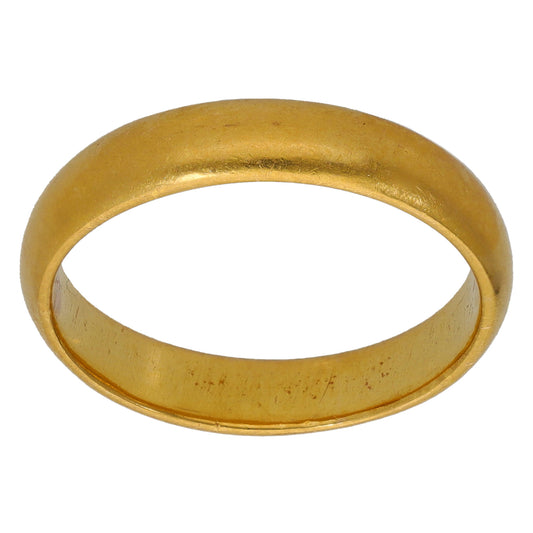 22ct Gold Plain Wedding Ring Size Q