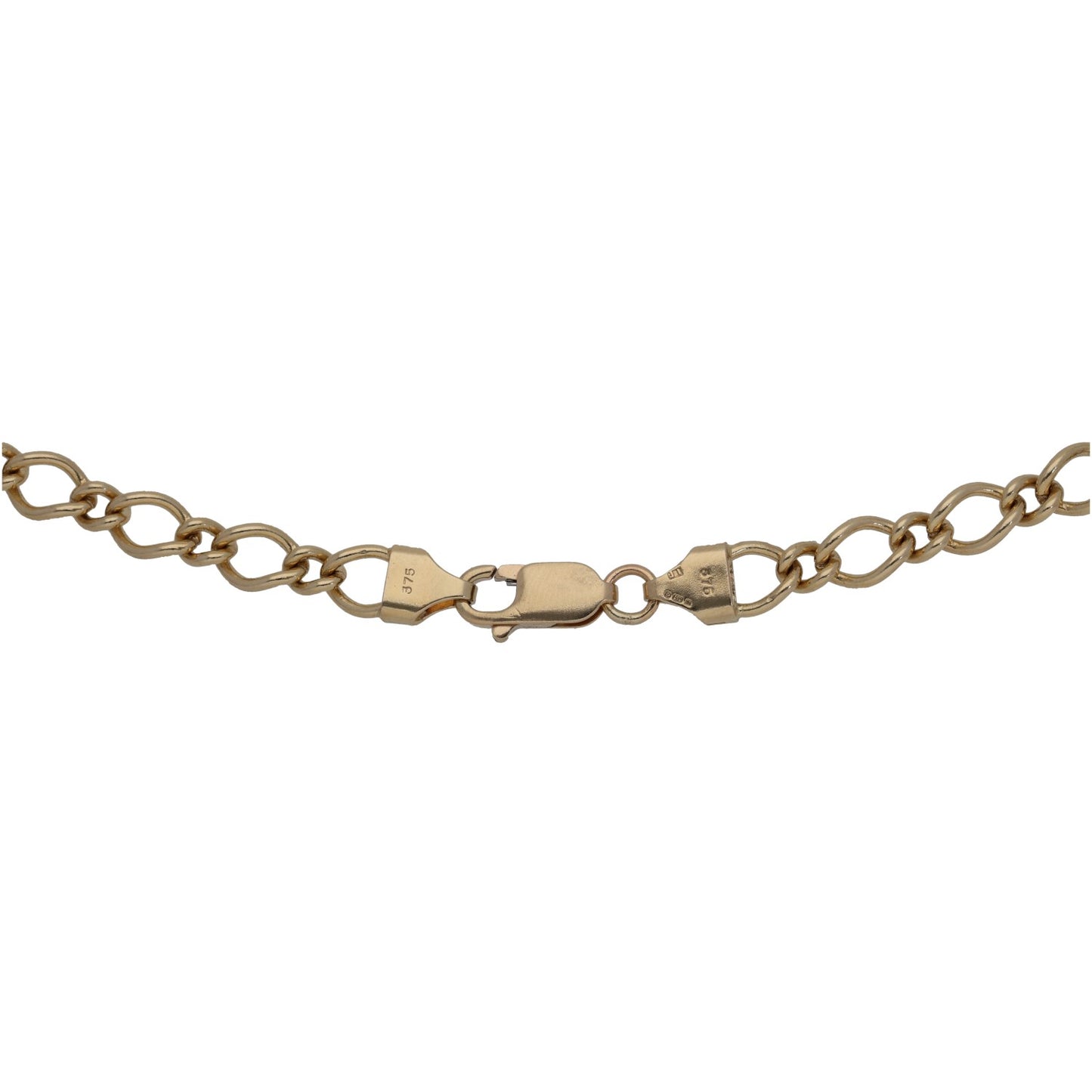 9ct Gold Curb Chain 18"