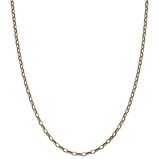9ct Gold Belcher Chain 18"