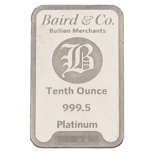 Platinum 1/10 OZ Bar