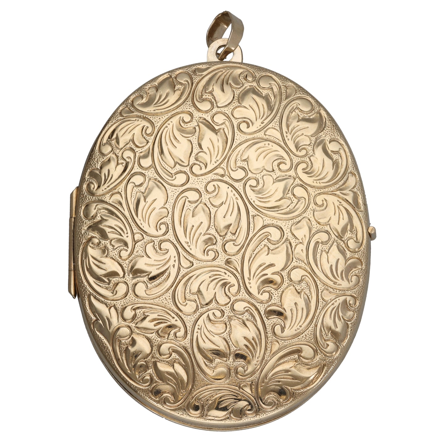 9ct Gold Patterned Locket Pendant