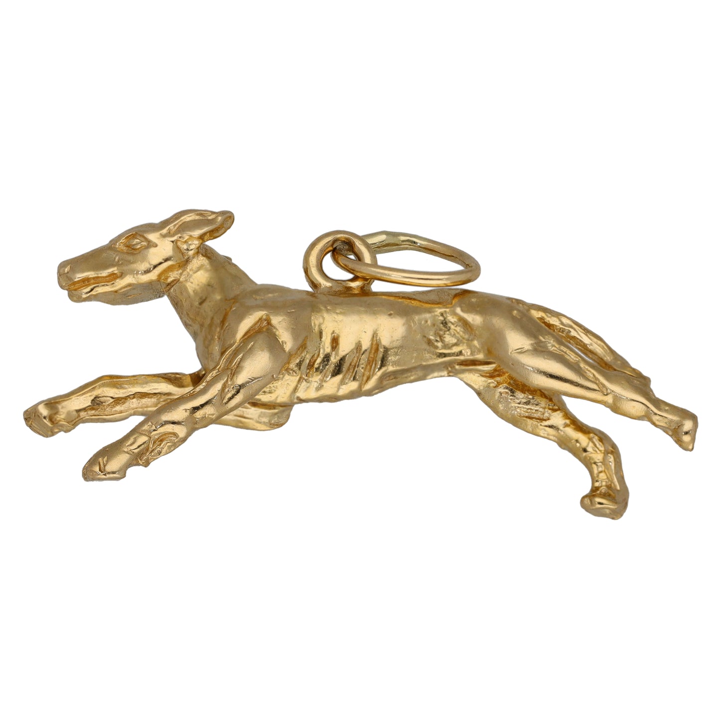 9ct Gold Greyhound Pendant