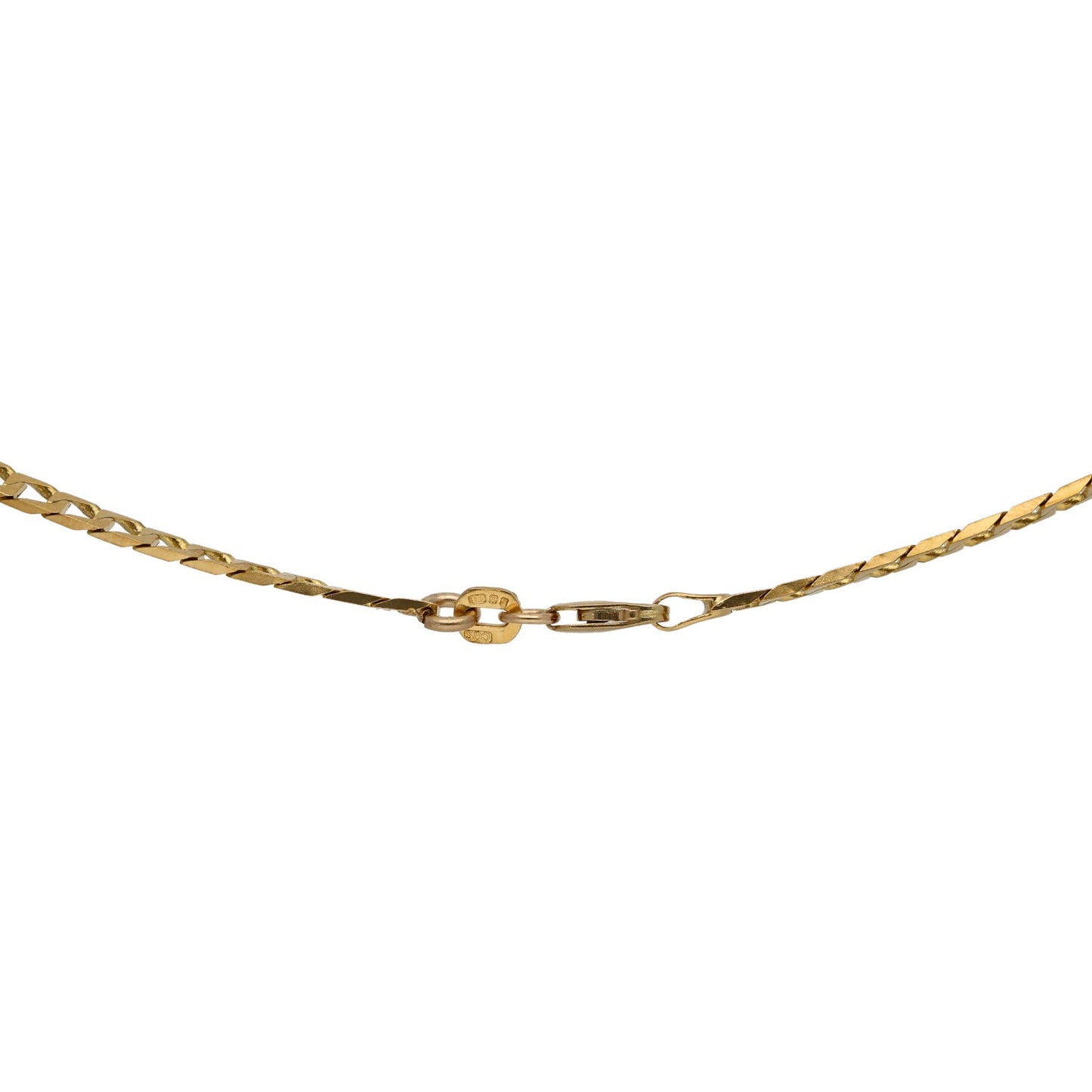 9ct Gold Curb Chain 22"