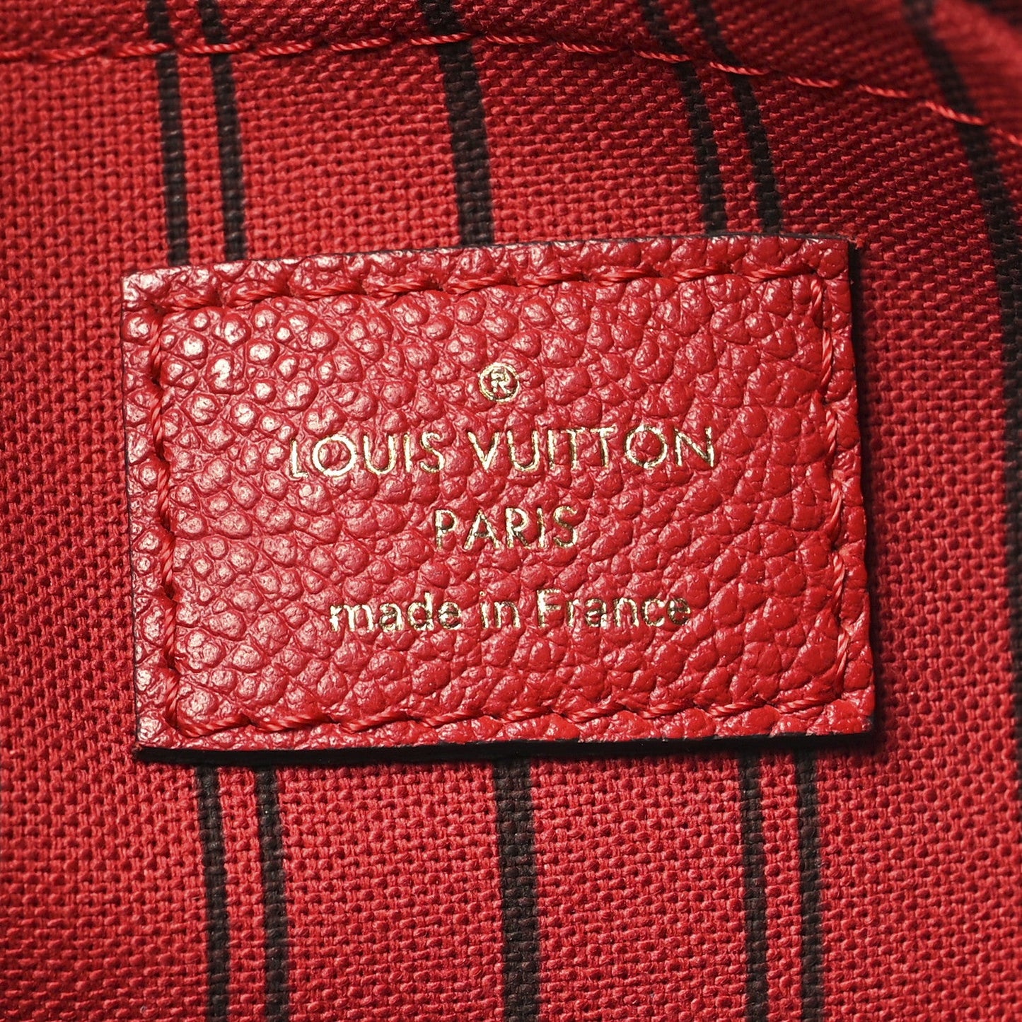 Louis Vuitton Mazarine MM Monogram Empreinte Leather Bag - Cherry