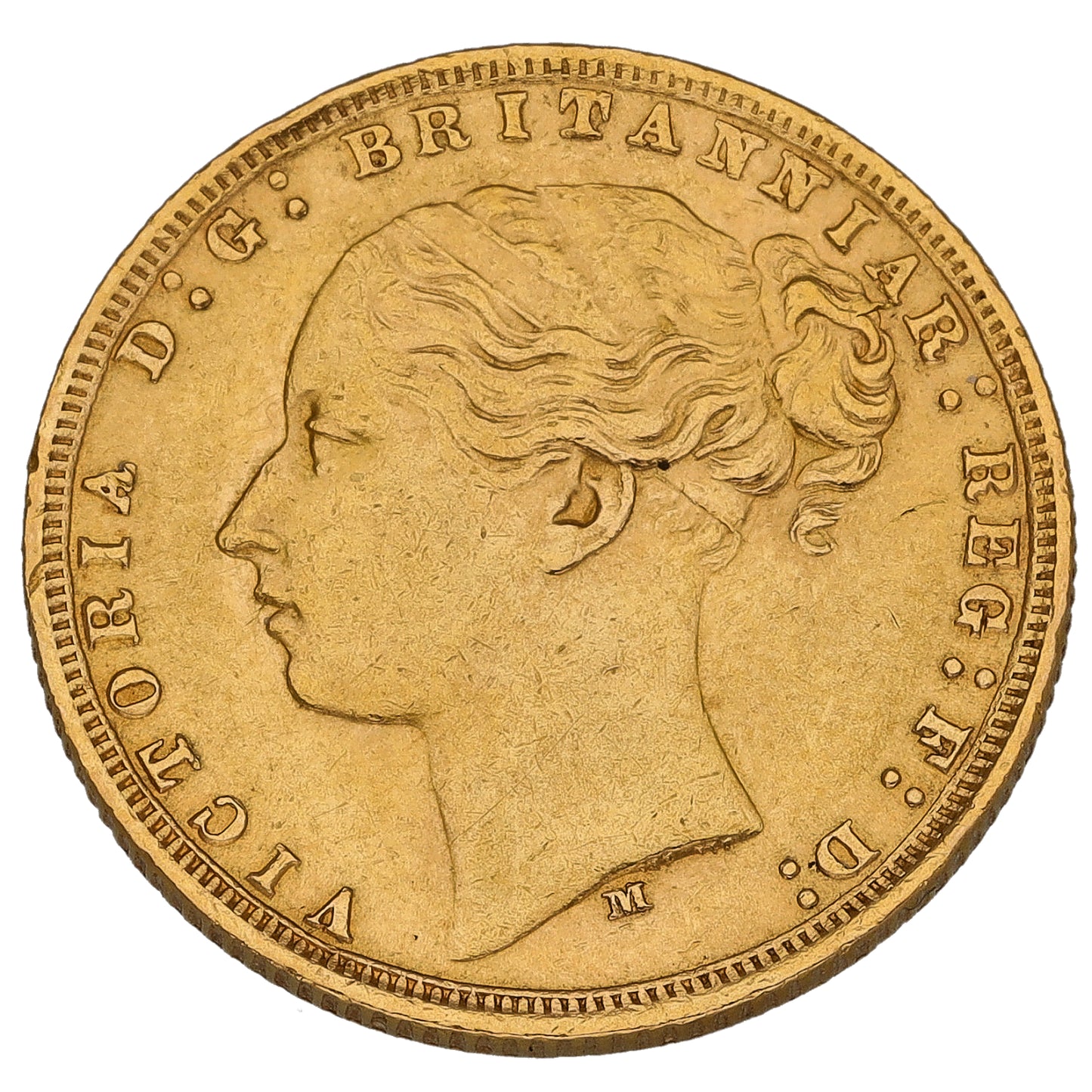 22ct Gold Queen Victoria Full Sovereign Coin 1875