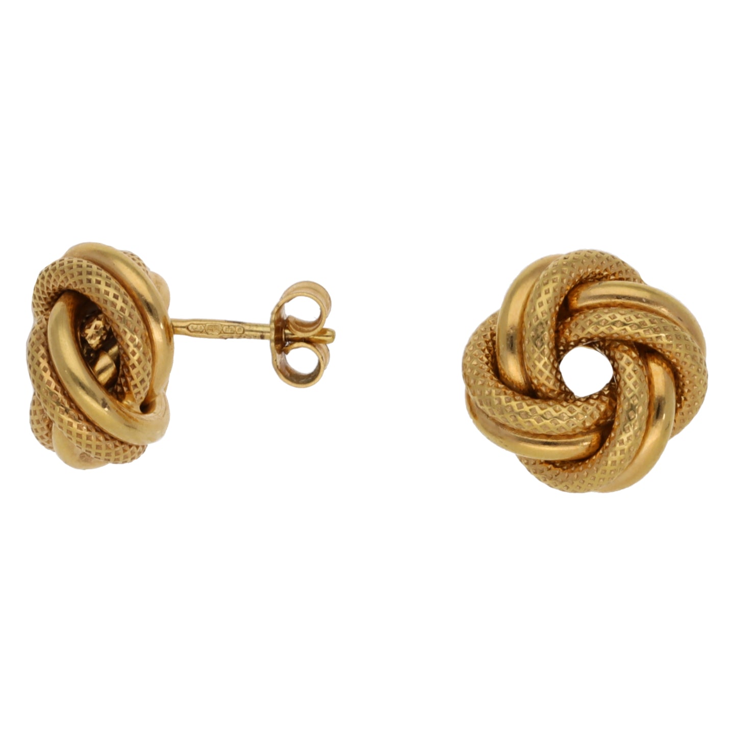 9ct Gold Dress/Cocktail Knot Earrings