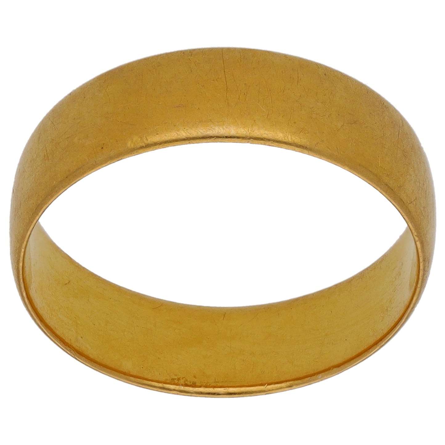 22ct Gold Plain Wedding Ring Size O