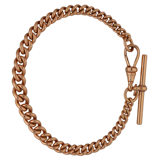 9ct Rose Gold Curb Bracelet