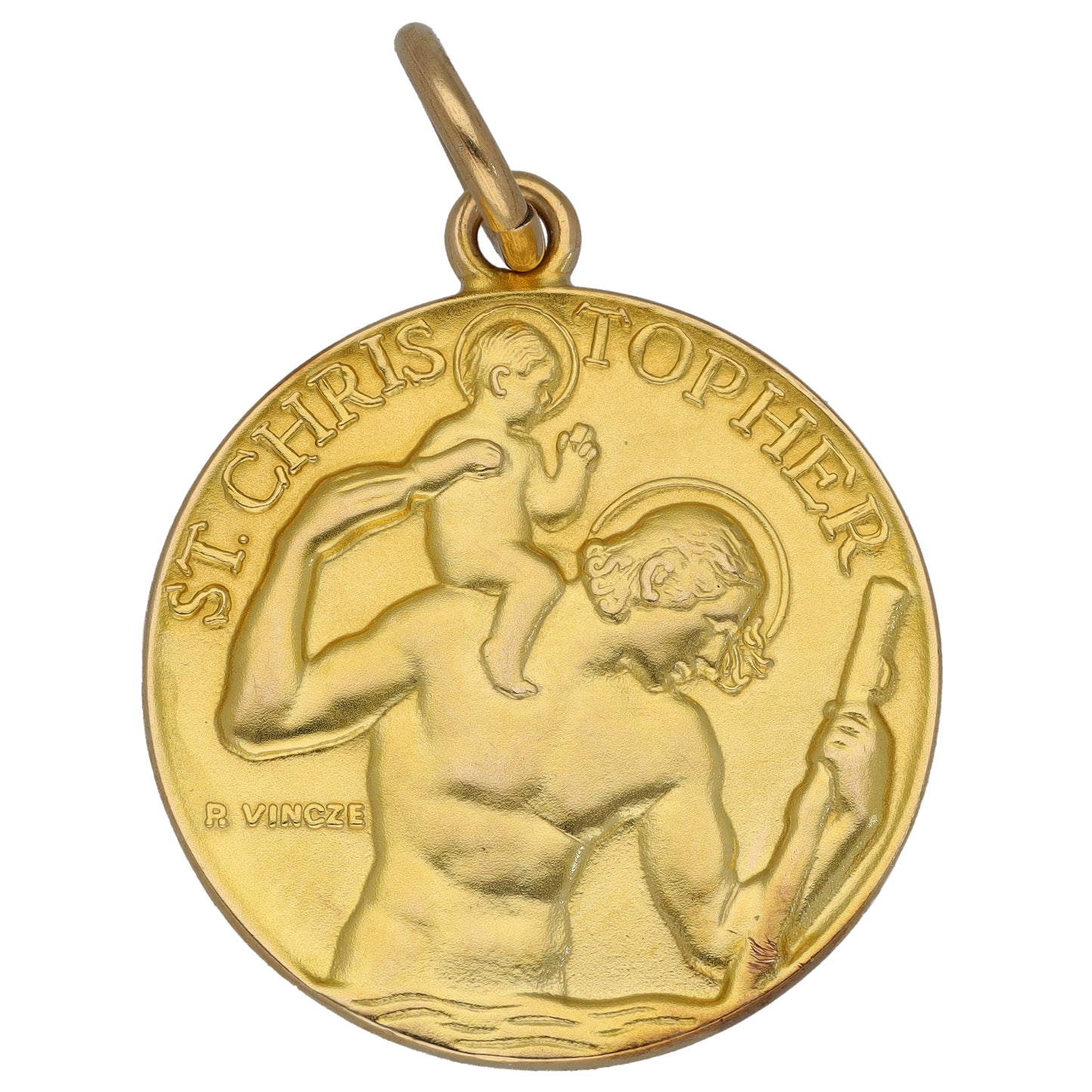 9ct Gold St Christopher Pendant