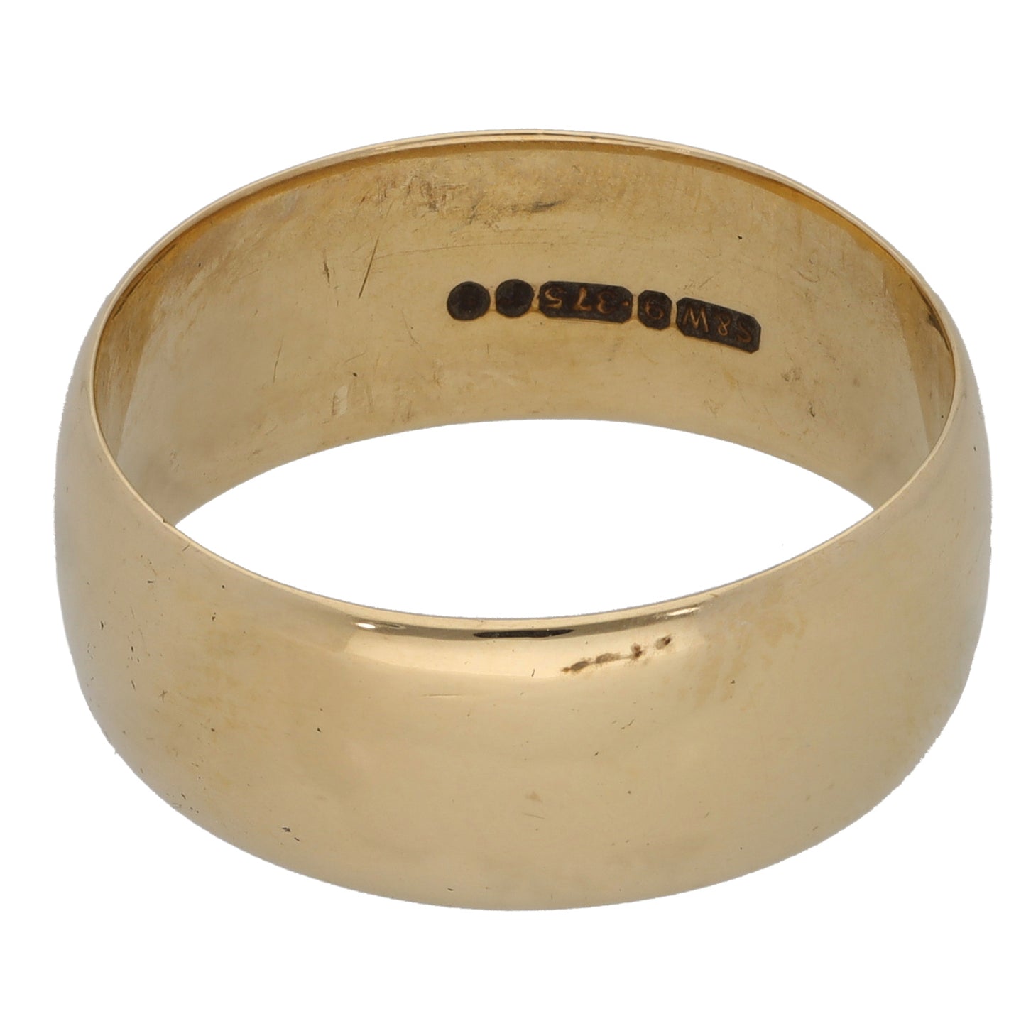 9ct Gold Plain Wedding Ring Size Y
