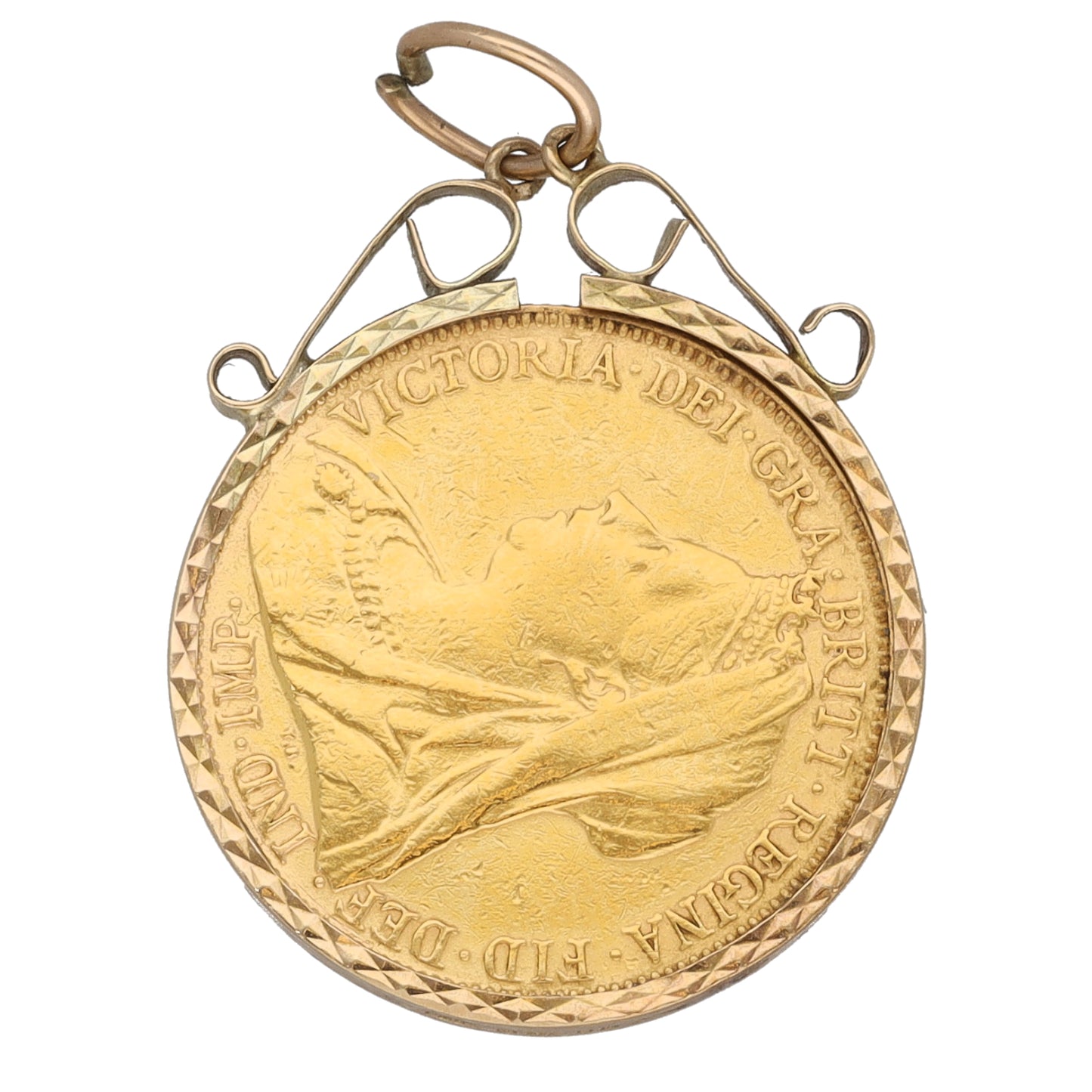 9ct Gold Full Sovereign Coin Pendant