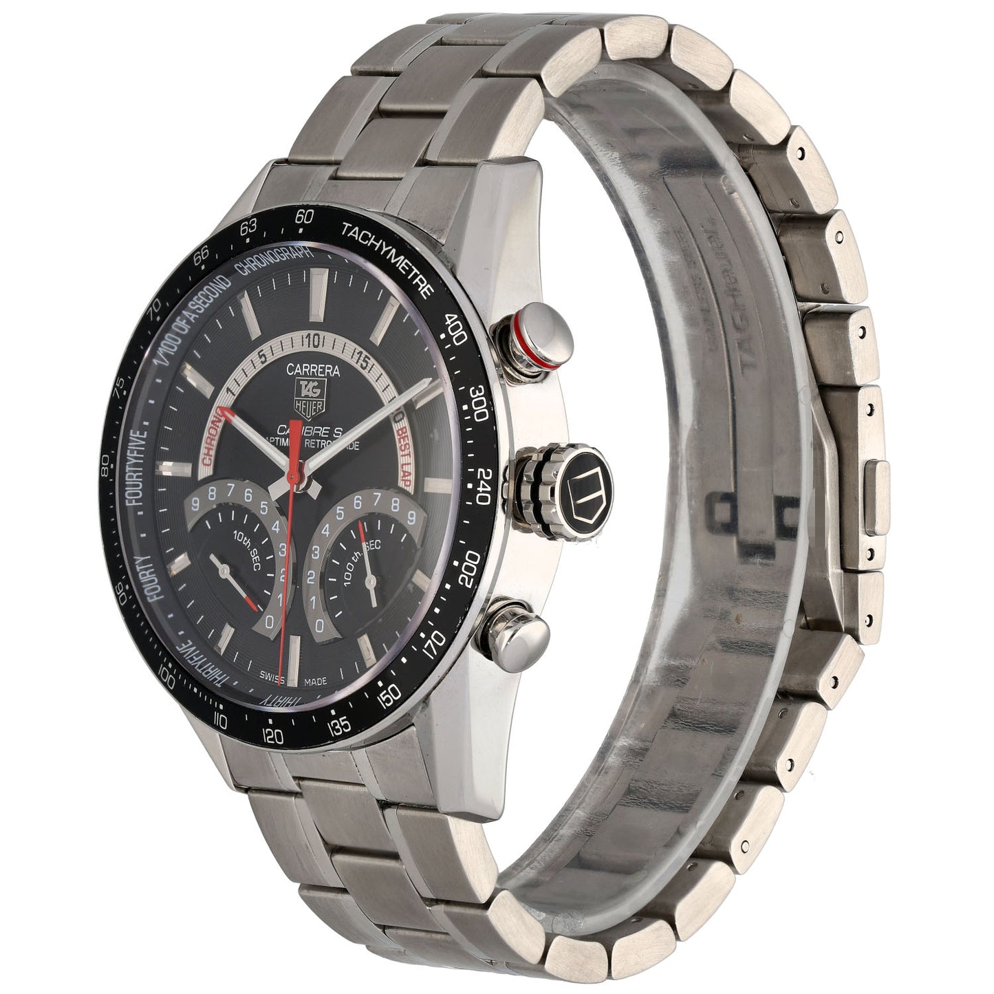 Tag Heuer Carrera Calibre S CV7A10 43mm Stainless Steel Watch