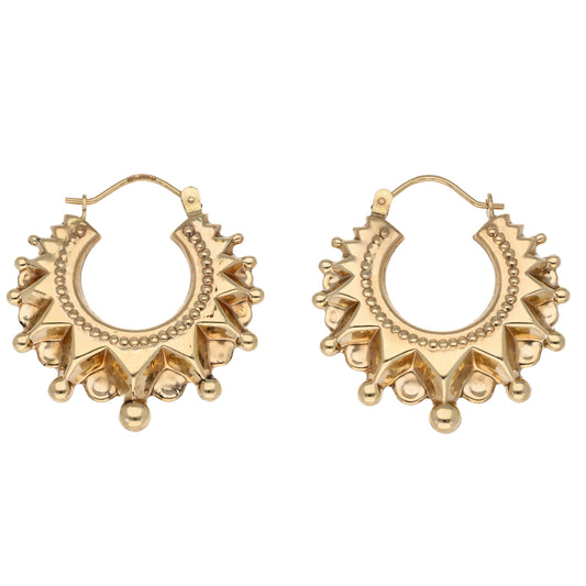 9ct Gold Creole Earrings