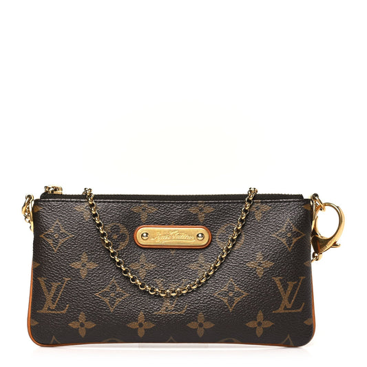 Louis Vuitton Monogram Pochette Milla PM Coated Canvas - Brown