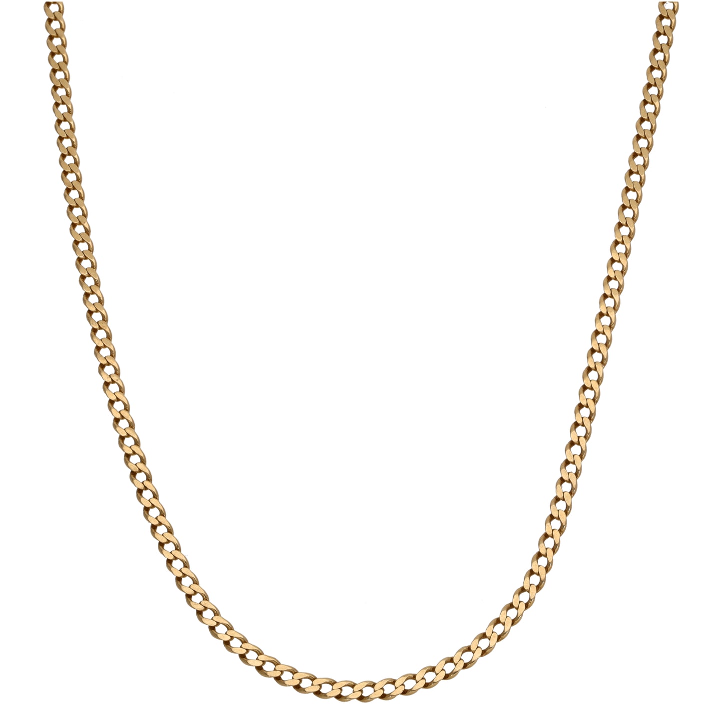 9ct Gold Curb Chain 24"