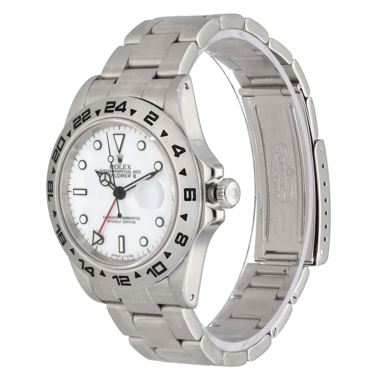 Rolex Explorer II 16550 Porcelain Dial 40mm Stainless Steel Watch