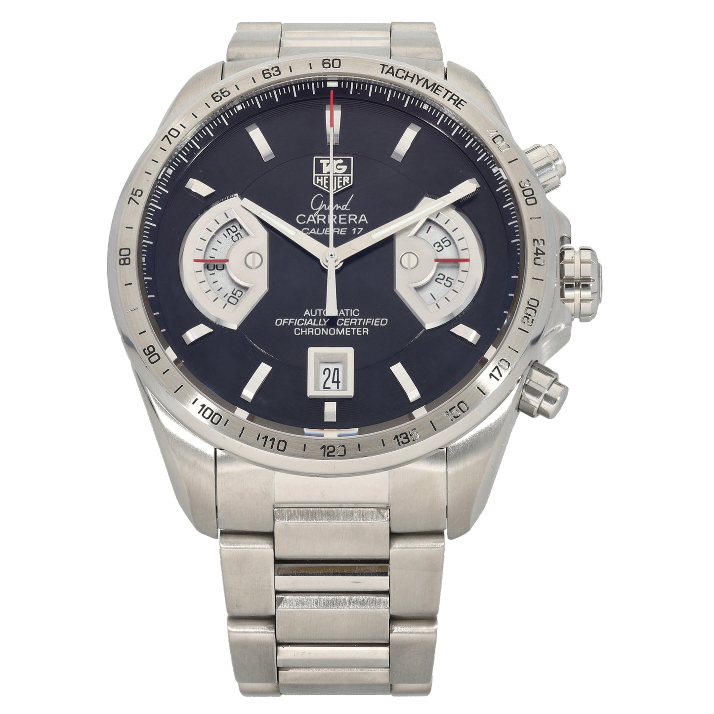 Tag Heuer Grand Carrera CAV511A 43mm Stainless Steel Watch