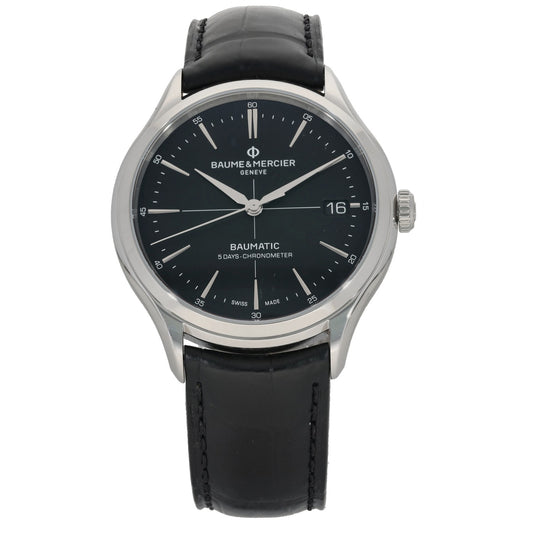 Baume Et Mercier Clifton 65884 40mm Stainless Steel Watch