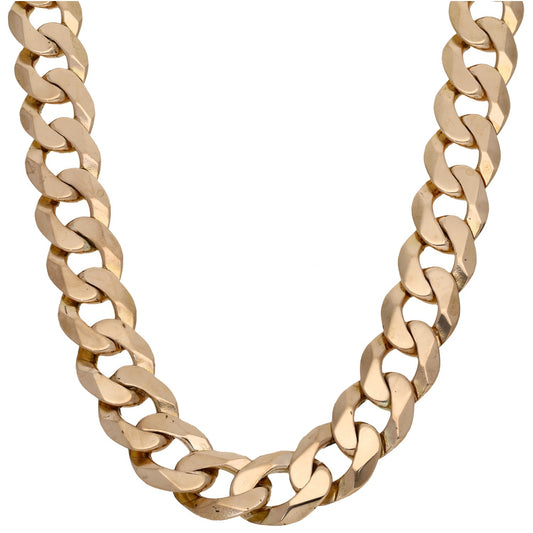 9ct Gold Curb Chain 20"