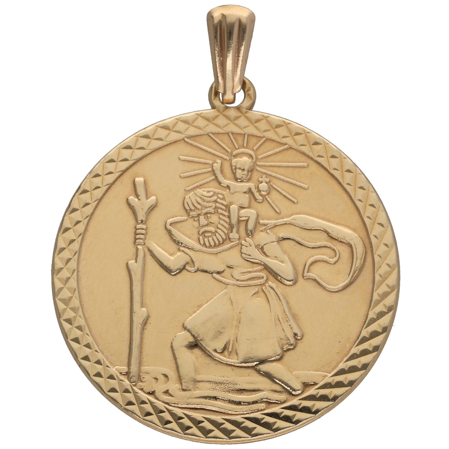 9ct Gold St Christopher Pendant