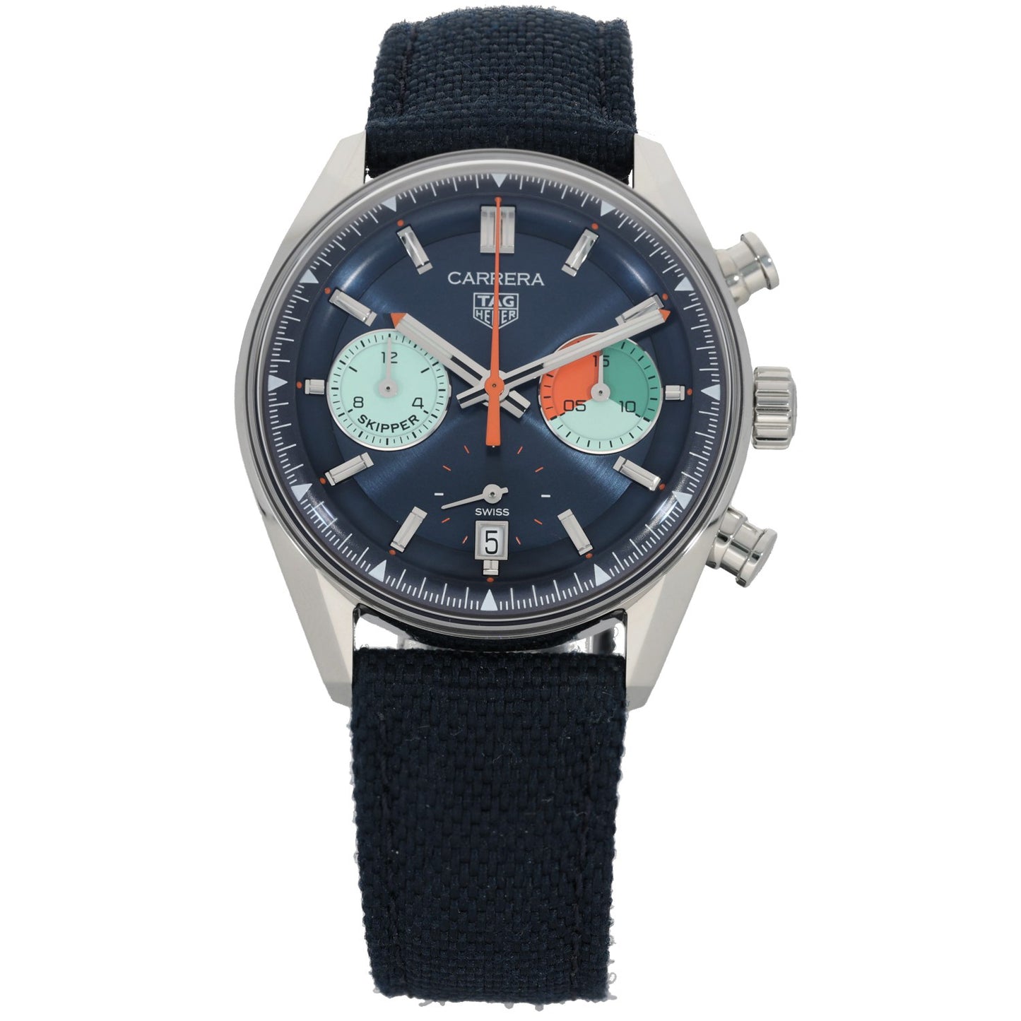 Tag Heuer Carrera  Chronograph Skipper CBS2213 39mm Stainless Steel Watch