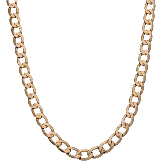 9ct Gold Curb Chain 20"