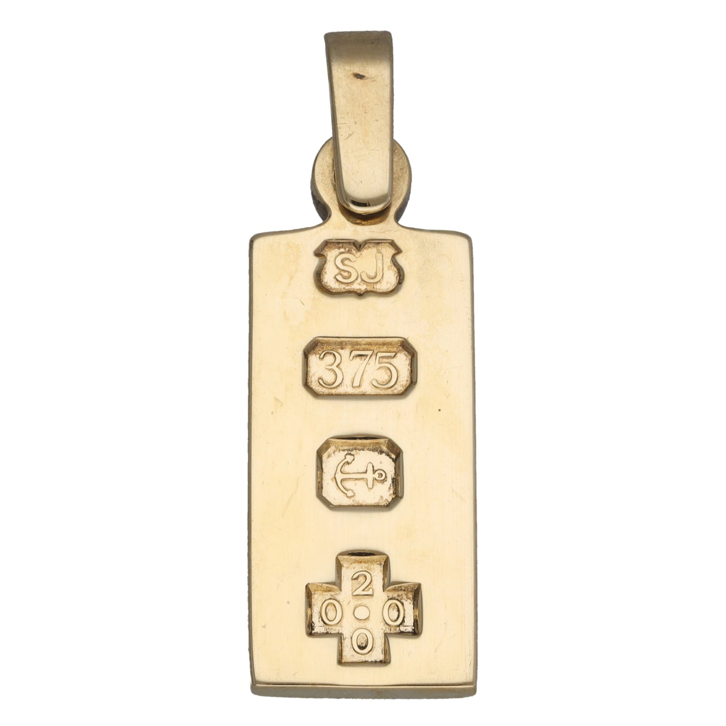 9ct Gold Ingot Pendant